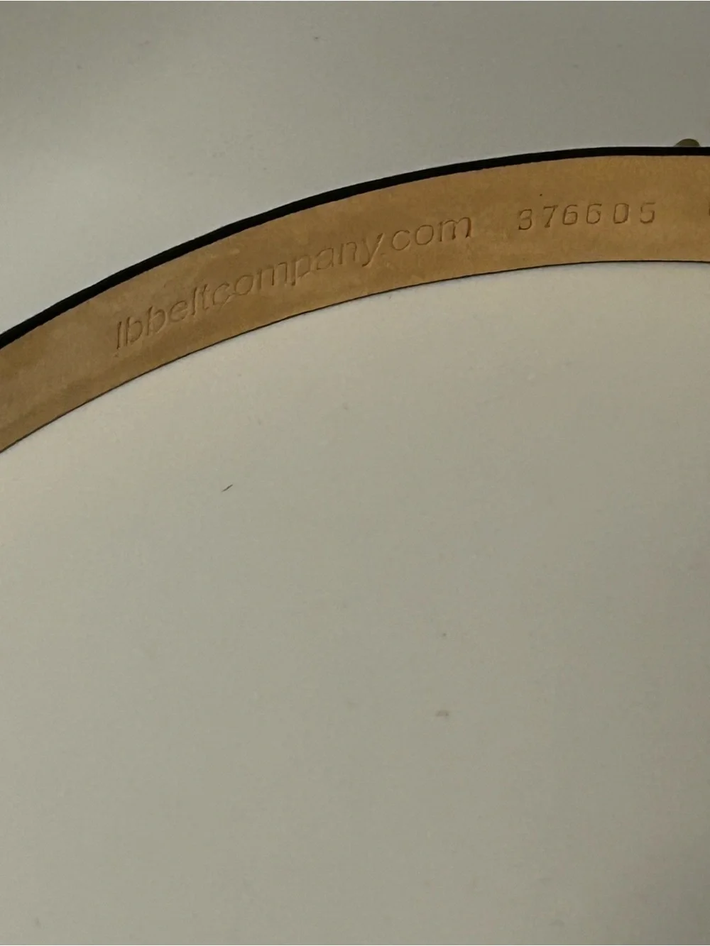 Black Leather Women's Belt with Gold Golf Club Motif